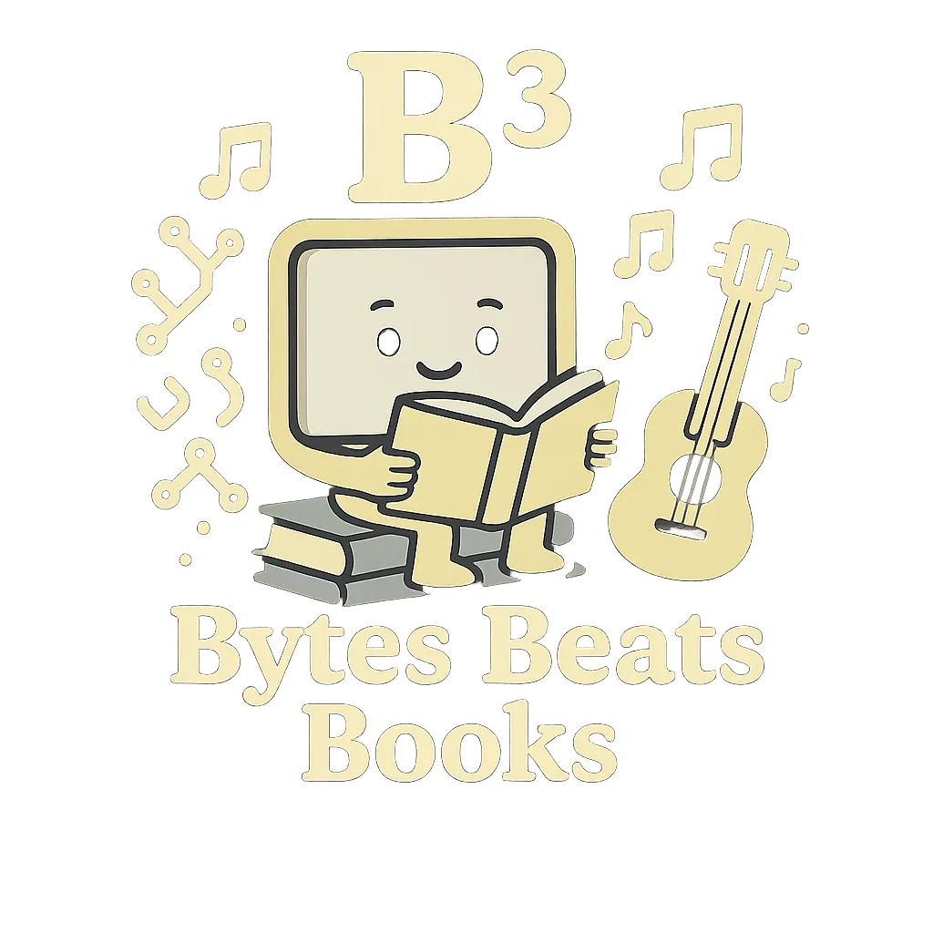 B³ - Bytes Beats Books Logo